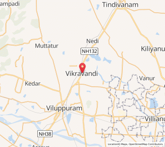Map of Vikravandi, Tamil Nadu