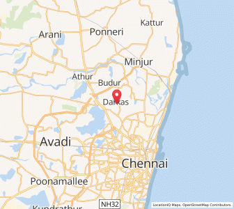 Map of Vilangadupakkam, Tamil Nadu