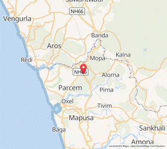 Map of Virnora, Goa