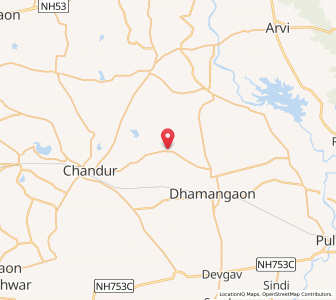 Map of Virul, Maharashtra