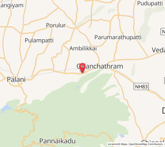 Map of Virupakshi, Tamil Nadu