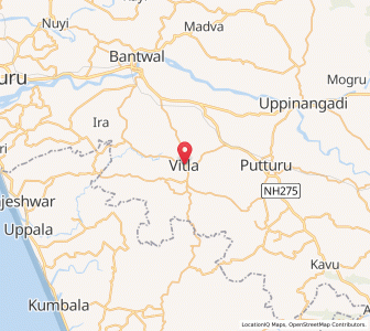 Map of Vitla, Karnataka