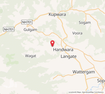 Map of Wadapur, Kashmir