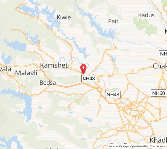 Map of Wadgaon, Maharashtra