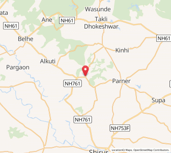 Map of Wadjhire, Maharashtra