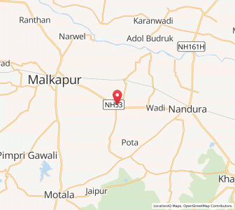 Map of Wadner, Maharashtra
