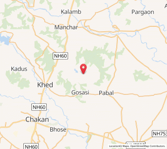 Map of Wafgaon, Maharashtra