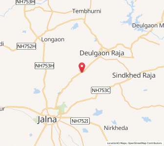 Map of Waghrul, Maharashtra