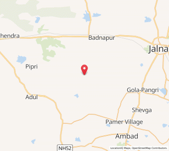 Map of Wahegaon, Maharashtra
