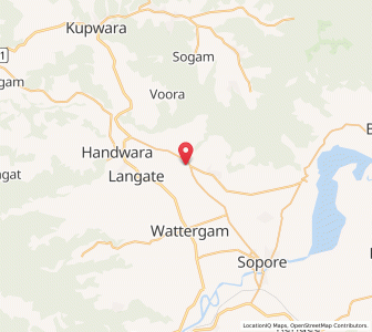 Map of Wahipur, Kashmir