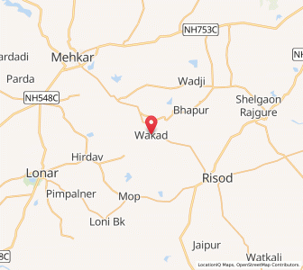 Map of Wakad, Maharashtra