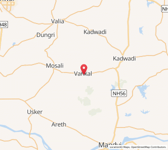 Map of Wakal, Gujarat