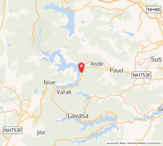 Map of Waki, Maharashtra