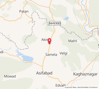 Map of Wakri, Andhra Pradesh