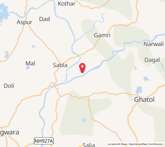 Map of Walai, Rajasthan