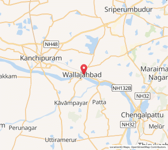 Map of Wālājābād, Tamil Nadu