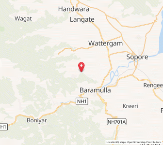 Map of Walanwar, Kashmir