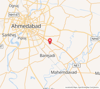 Map of Wanch, Gujarat
