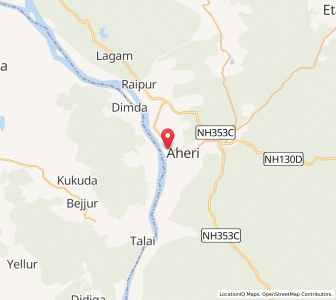 Map of Wangepalli, Maharashtra