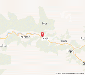 Map of Wangtu, Himachal Pradesh