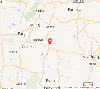 Map of Wanpalli, Andhra Pradesh