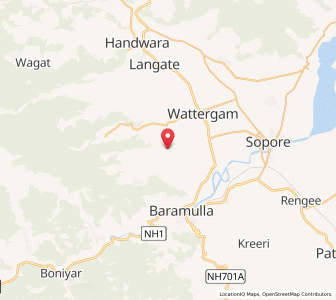 Map of Wanpur, Kashmir