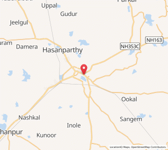 Map of Warangal, Andhra Pradesh