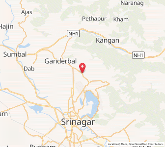 Map of Warapahu, Kashmir