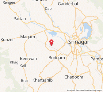 Map of Warasangham, Kashmir