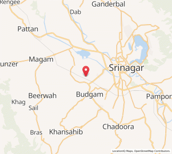 Map of Warbpura, Kashmir