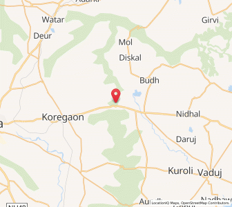 Map of Wardhangarh Fort, Maharashtra
