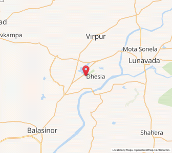 Map of Wardhari, Gujarat