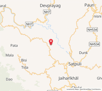 Map of Wargadi, Uttarakhand