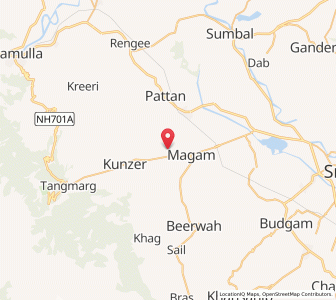 Map of Waripur, Kashmir