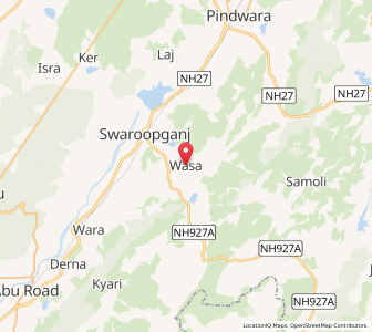 Map of Wasa, Rajasthan