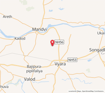 Map of Waskui, Gujarat