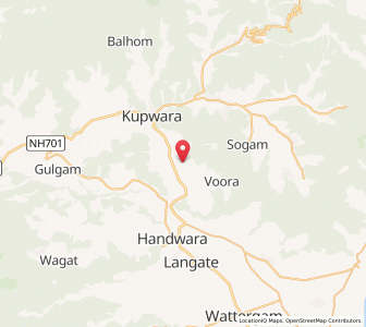 Map of Watarkhoi, Kashmir