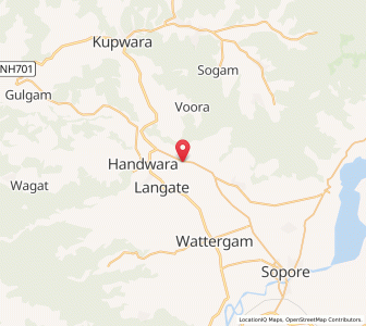 Map of Watawian, Kashmir