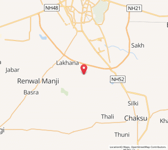 Map of Watika, Rajasthan