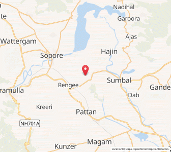 Map of Watilhanz, Kashmir