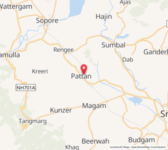 Map of Watwanpur, Kashmir