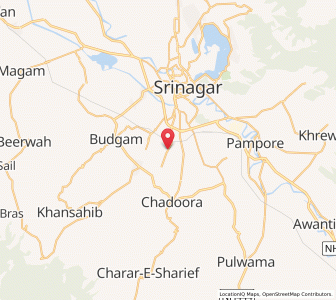 Map of Wawuts, Kashmir