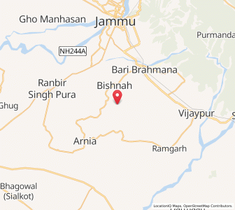 Map of Wazira Chak, Kashmir