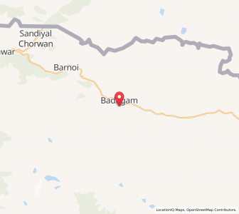 Map of Waziri Thal, Kashmir