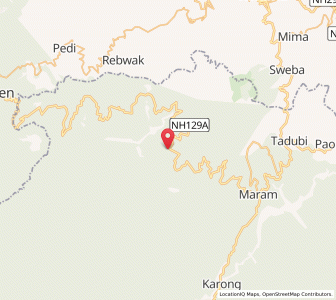 Map of Wilong, Manipur