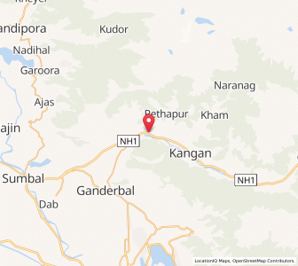 Map of Wusan, Kashmir