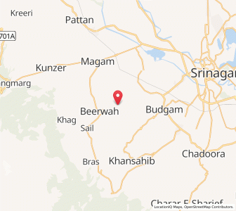 Map of Wutilgam, Kashmir