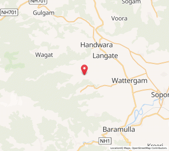 Map of Wutingur, Kashmir