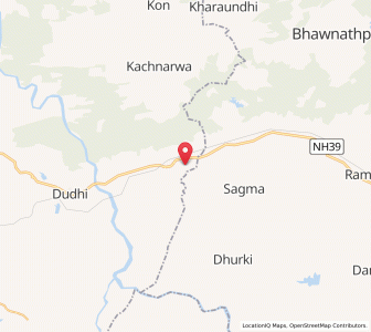 Map of Wyndhamganj, Uttar Pradesh