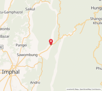 Map of Yaingangpokpi, Manipur